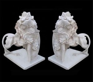 Estatua De León de mármol natural tallada a mano para estatuas de <span class=keywords><strong>Rey</strong></span> León de jardín estatuas de bronce de León - Product Image 4