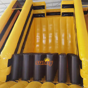 Château gonflable en PVC avec toboggan et mur d'escalade pour enfants, location incluant souffleur et kit de réparation - Product Image 6