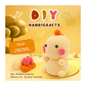 Yilan kit boneka crochet buatan tangan DIY kit rajutan pemula wooble Kit kait Tejer