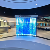 Film LED transparent flexible, écran LED adhésif invisible en verre cristal pour vitrine, publicité commerciale pour les magasins de détail