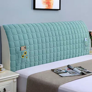 Funda para Cabecera de Cama, Cobertura Total, Acolchada, Elástica, para Cama de 1.2m, Fibra de Bambú, Diseño a Rayas, Tejido Twill - Product Image 3