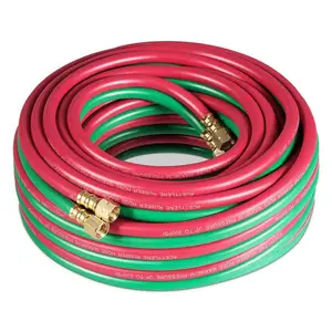High Pressure Oxygen Acetylene Twin Welding Pvc Air Reinforced Hose Rubber Mixed With Pvc High Pressure Air Hose