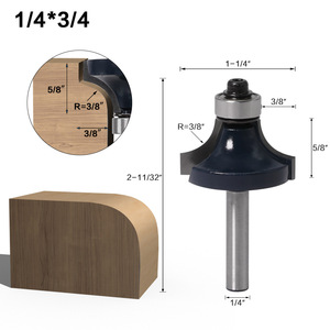 Lame de machine à découper en alliage haut de gamme à <span class=keywords><strong>coin</strong></span> arrondi 1/4, couteau à angle R, sans revêtement, sans HRC, ODM OEM, 2 flûtes - Product Image 3