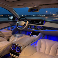 KYNCHO Lumière ambiante LED pour voiture pour Benz Classe S W222 RGB Contrôle par application Bluetooth Symphonie 64 couleurs Éclairage intérieur automobile OEM ODM