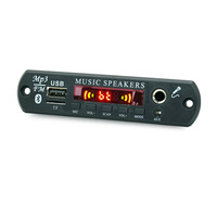 Placa Decodificadora de MP3 con Pantalla LED, Decodificador de Altavoces, Módulo Bluetooth 5.3, Accesorios para Placa Amplificadora de Audio Karaoke, 12V USB/TF/AUX
