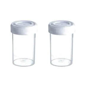 尿液收集容器无菌样品样品瓶杯15毫升-120毫升尺寸，带标签无菌尿液容器，用于医院