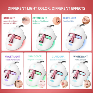 Máscara facial LED 2026, terapia de luz, máscara de fotones de 7 colores, estimulación de colágeno, iluminadora, antienvejecimiento - Product Image 4