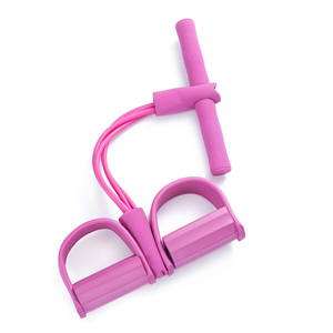 Nhà tập thể dục & Yoga 6-ống PVC kháng ban nhạc thiết lập đa chức năng đào tạo & tập thể dục với bàn đạp elastics Băng - Product Image 5