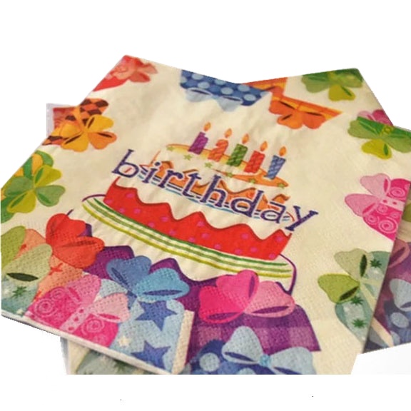 Высококачественные бумажные салфетки SP542 для празднования дня рождения