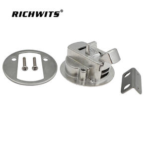 Poignée de porte ronde en acier inoxydable 316 avec anneau de traction pour le couvercle du pont de yacht et la conception d'anneau de traction au sol - Product Image 2