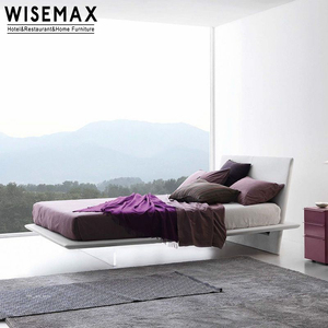 Meubles WISEMAX mobilier de chambre à coucher queen cama de luxe de haute qualité maison hôtel selle de cheval matelas en cuir <span class=keywords><strong>lit</strong></span> <span class=keywords><strong>double</strong></span> en <span class=keywords><strong>bois</strong></span> - Product Image 6