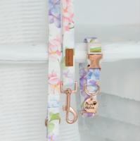 Taille S, élégant et luxueux, personnalisé, moderne, imprimé de fleurs, coton doux, respirant, léger, fermeture à boucle réglable