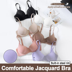 全新升级设计女式运动文胸粘合拼接工艺内衣钢托文胸聚拢内衣文胸<span class=keywords><strong>3</strong></span>/4罩杯 - Product Image 3