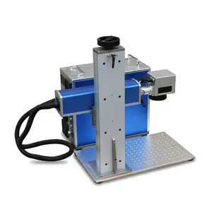 20 와트 50 와트 80 와트 100 와트 광섬유 레이저 마킹 기계 금속 새겨진 보석 태그
