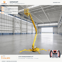 Nacelle araignée chenillée télécommandée proportionnelle 30-50 pieds avec moteur Honda Kubota EPA pour l'élagage des arbres et les travaux de construction extérieurs