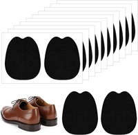 Coussinets de semelle en feutre autocollants grande taille pour chaussures, coussinets de semelle en feutre noir antidérapants pour hommes et femmes