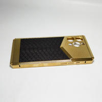 Coque de téléphone 2-en-1 sculptée de façon exquise Coque de protection haut de gamme pour iphone en cuir