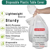 Vente en gros Nappes à carreaux vichy Plastique Premium 54 pouces x 108 pouces Couvertures de table jetables Nappes décoratives