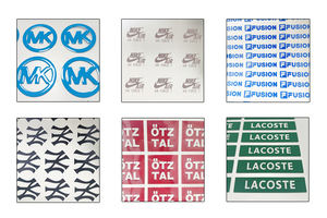 Revêtement antidérapant en silicone OEKO TEX, étiquette de transfert 3D, marque de football, ruban élastique, étiquettes de transfert thermique en silicone - Product Image 3