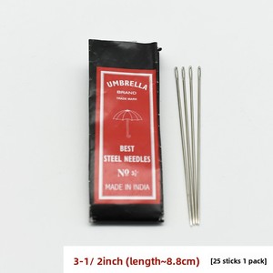 Aiguilles à coudre artisanales importées, marque UMBRELLA, aiguilles à coudre à la main, aiguilles pour fil de chanvre, aiguilles à emballer, grandes aiguilles, aiguilles pour la couture de courtepointes - Product Image 5