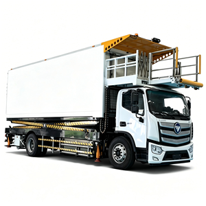 Camion de traiteur aéroportuaire électrique Foton de qualité supérieure avec caisse de chargement en acier inoxydable pour le transport de nourriture en avion - Product Image 1