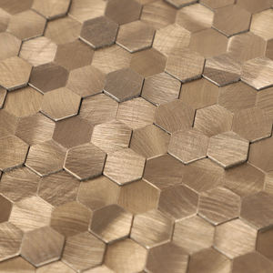 กระเบื้องโมเสคสำหรับห้องครัวแบบลอกและติดทำจากอลูมิเนียมทรงหกเหลี่ยมขนาดเล็กมี3D - Product Image 4