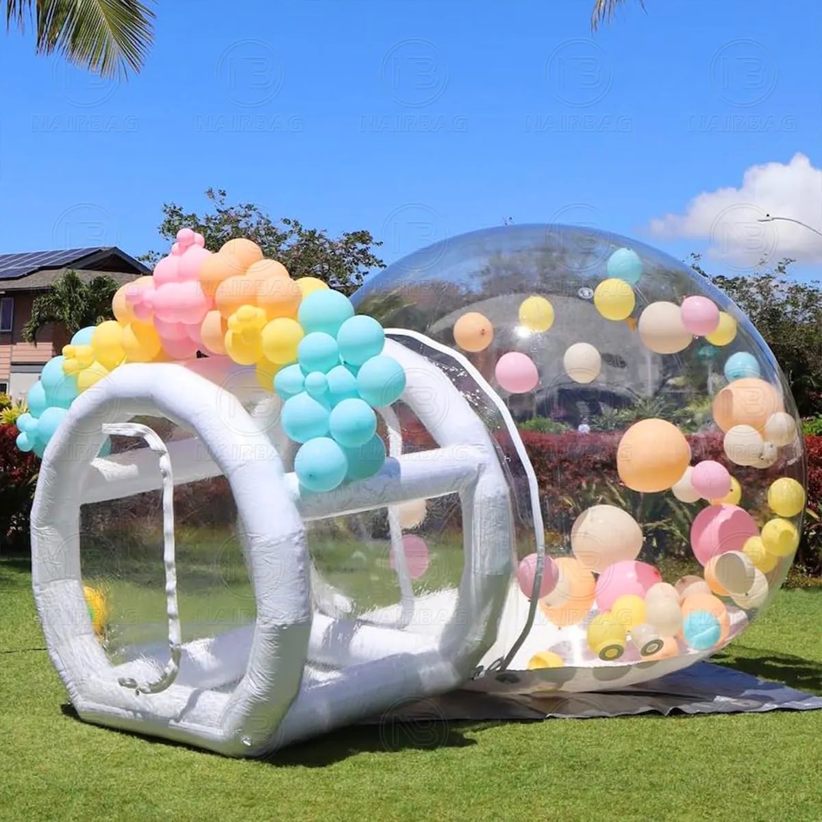 Barraca de bolhas transparente para casa, barraca de balões transparente para festas de casamento internas e externas