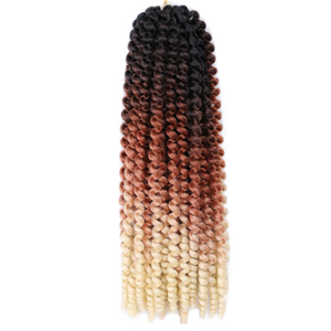 Extensioni per capelli sintetici in fibra resistente alle alte temperature, tinte con tecnica Passion Twist, 30 ciocche, Bomb Twist, Bounce Curly, Spring Twist, per unghie e crochet - Product Image 2