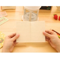 Mini carnet de notes portable personnalisé pour étudiants, série de motifs multiples, surface douce, dessin animé mignon