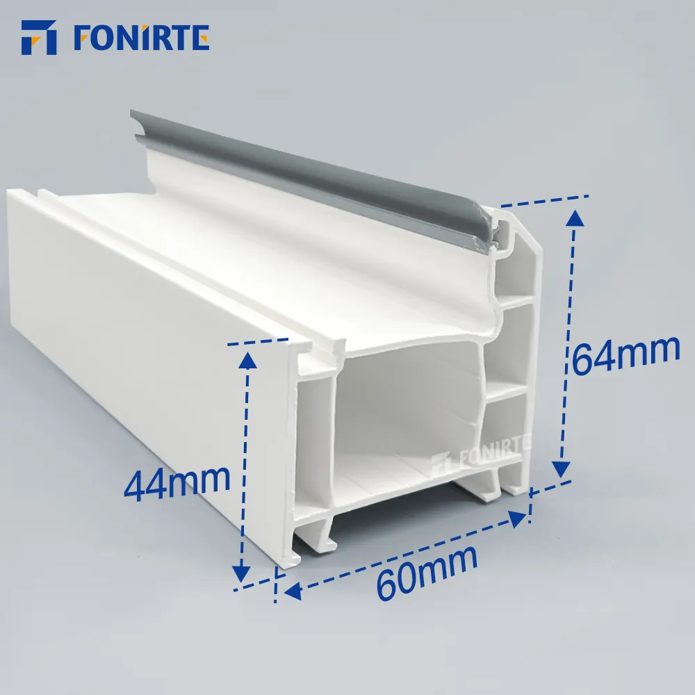 upvc-profil für 60 sechzig achtzig serie schiebe- und fassade upvc fenster&türen weiß schwarz farbige profile