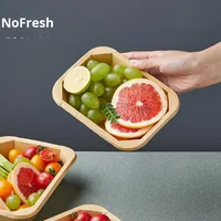 Boîte à lunch rectangulaire en papier kraft jetable, couvercle convexe hautement transparent, compatible micro-ondes, boîte à emporter pour fruits, desserts, gâteaux