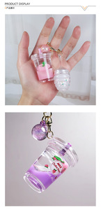 <span class=keywords><strong>Lipgloss</strong></span> lucu dengan gantungan kunci Cup Label pribadi pelembap Vegan rasa buah Lip Gloss minyak dengan gantungan kunci - Product Image 5