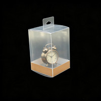 Boîte de présentation transparente personnalisée en PET PP, boîte d'emballage en plastique PVC, design rectangulaire, boîte recyclable avec crochet