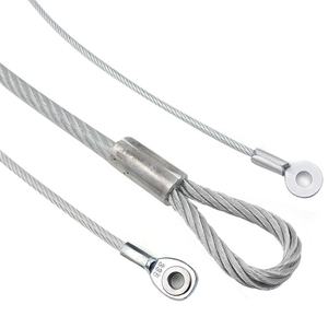 カスタマイズされたタイププレス鋼線ロープソフトリフティングスリング、ハードアイシンブルループ付き - Product Image 4