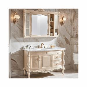 <span class=keywords><strong>Homedee</strong></span> Meuble sous-vasque de salle de bain sur pied en chêne foncé de grande taille du Vietnam - Product Image 5