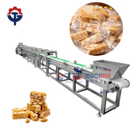 Machine industrielle de fabrication de bonbons et de toffee TG, ligne de production de toffee entièrement automatique avec fonctions de cuisson, de formage et d'emballage