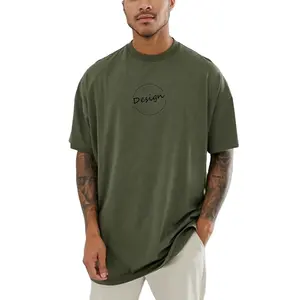 JL-12163 Haute Qualité Hommes T-Shirts 50% Coton 50% Polyester Détendue T Shirt Personnalisé Sérigraphie Dessins Pour T Chemises