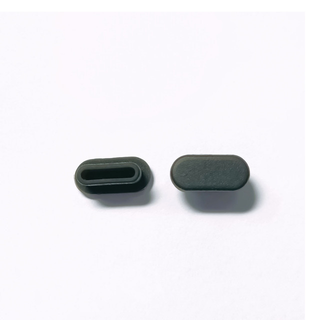 High Quality Lanjo Type-C Silicone Rubber Plug with 40-70 Hardness Professional Anti-Dust Black Mobile Phone Accessories
