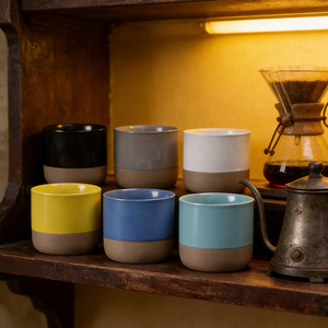 Tazza da Caffè in Ceramica dal <span class=keywords><strong>Design</strong></span> Elegante Bicolore, Stile Vintage di Lusso per Hotel, Pensioni, Casa, Ufficio, Uso Tè/Caffè - Product Image 2