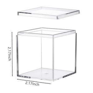 High Transparency Food Grade Hard <b>Plastic</b> PS Tiramisu <b>Box</b> Square Food <b>Display</b> Container Sushi Cookie Biscuit Bread Mousse Candy - Product Image 2