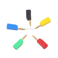 Qianjia QJBP003 10A Prise banane en laiton plaqué or Mini 2mm Connecteur banane empilable 25.206