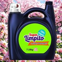 Détergent liquide écologique sans phosphate 5 gallons, parfum citron longue durée, lavage à la main et en machine, vente en gros usine
