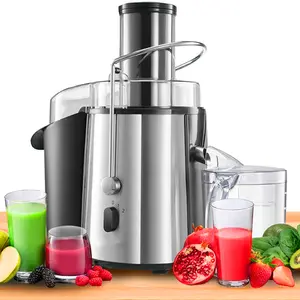 600w Juicer Machine Centrifugal Extractor Big Mouth Large 65mm Feed Chute For Whole Fruits And Vegetable