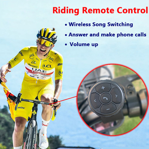 Controlador <span class=keywords><strong>Bluetooth</strong></span> para coche, Control remoto inalámbrico <span class=keywords><strong>Bluetooth</strong></span> multifuncional, Control remoto Universal para coche, música inteligente, teléfono, botón de control remoto - Product Image 2