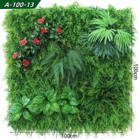 Panneaux muraux de plantes artificielles 3D personnalisés de l'usine Shangchu, jardin vertical, plantes vertes, décoration intérieure et extérieure