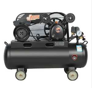 Nouveau design, excellent <span class=keywords><strong>compresseur</strong></span> d'air à courroie à 2 cylindres, <span class=keywords><strong>silencieux</strong></span>, portable, <span class=keywords><strong>100</strong></span> <span class=keywords><strong>litres</strong></span>, pistons - Product Image 1