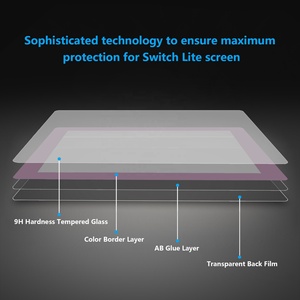 Clear Anti-Finger Print Anti Shock 9d Hardness <b>Screen</b> Guard Tempered Glass <b>Screen</b> <b>Protectors</b> <b>for</b> <b>Nintendo</b> <b>Switch</b> Lite Console - Product Image 5