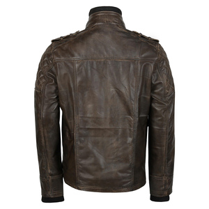 2026 OEM Wholesale Custom Cowhide Leather <b>Jacket</b> Breathable Lightweight Comfortable Leather <b>Jacket</b> - Product Image 2