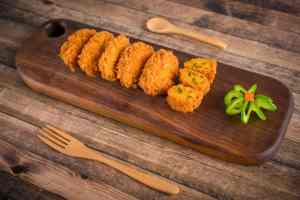 Tsukiji Tiefgekühlte Japanische Frittierte Krokette Süßer Kürbis 24 Monate Haltbarkeit Beutelpackung Knuspriger Gebäck-Snack Großpackung - Product Image 4