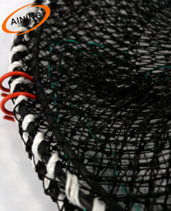 Trampas de Pesca Circulares de Monofilamento Sin Nudos de Polietileno <span class=keywords><strong>Negro</strong></span> para Cangrejos - Product Image 2